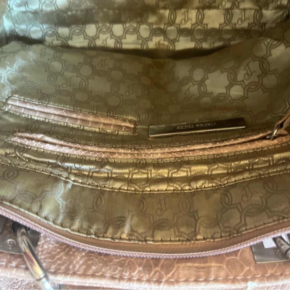 Ivanka Trump Vintage Y2K Tan Two Way Crossbody Bag with Chain Strap EUC - Picture 13 of 14